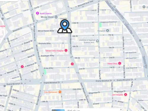 نقشه شعبه مرکزی تهران
